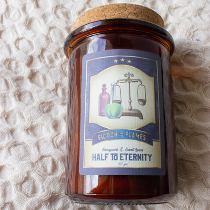 Half to Eternity | Honeycomb + Sweet Spices | Bookish Candle | Hand Poured Scented Candle | Author Gift | Reader Gift | Booklover Present