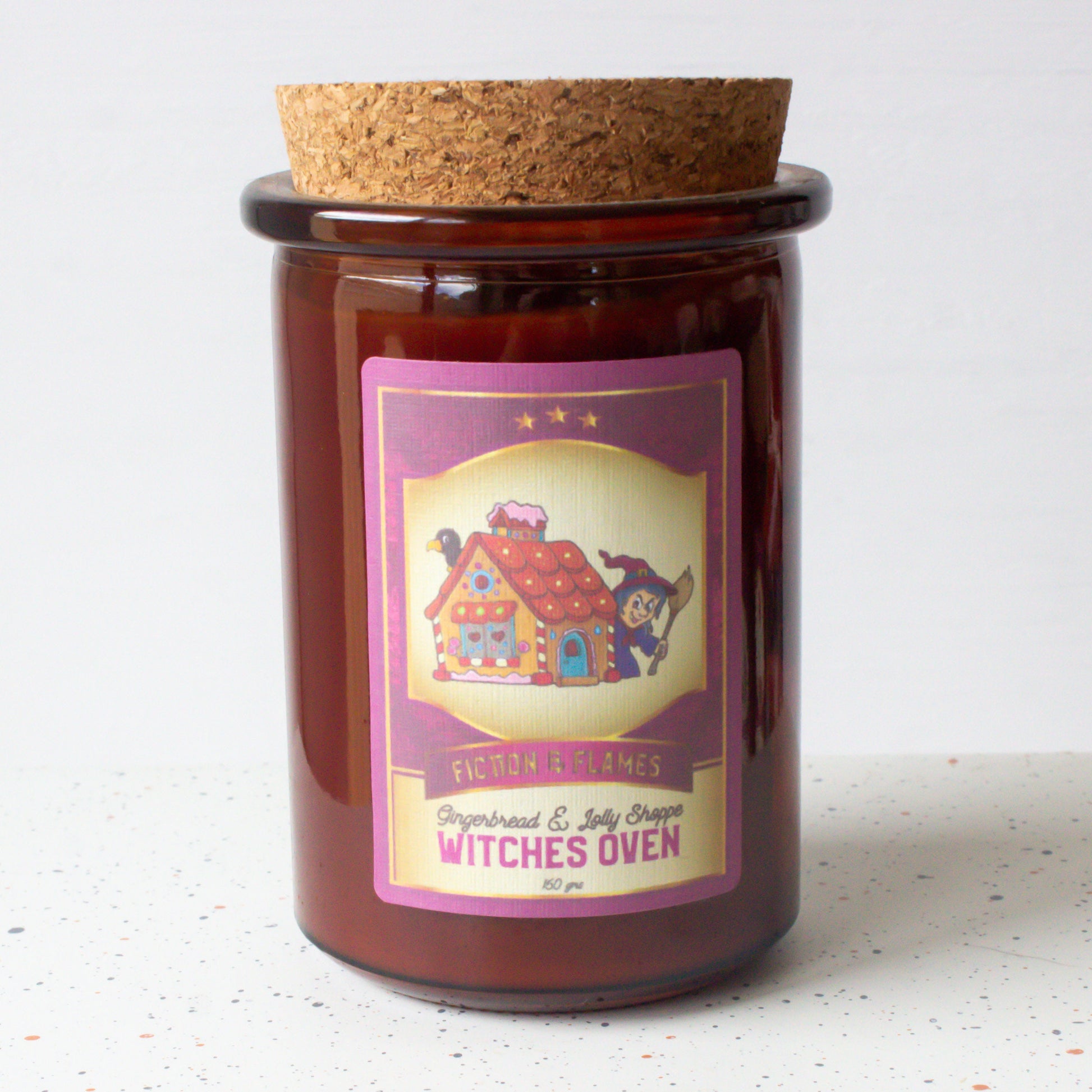 Witches Oven | Gingerbread + Lolly Shoppe | Book Candle | Scented Candle | Hansel & Gretel Inspired | Book Lover Gift| Fairy Tale Inspired - Fiction and Flames 