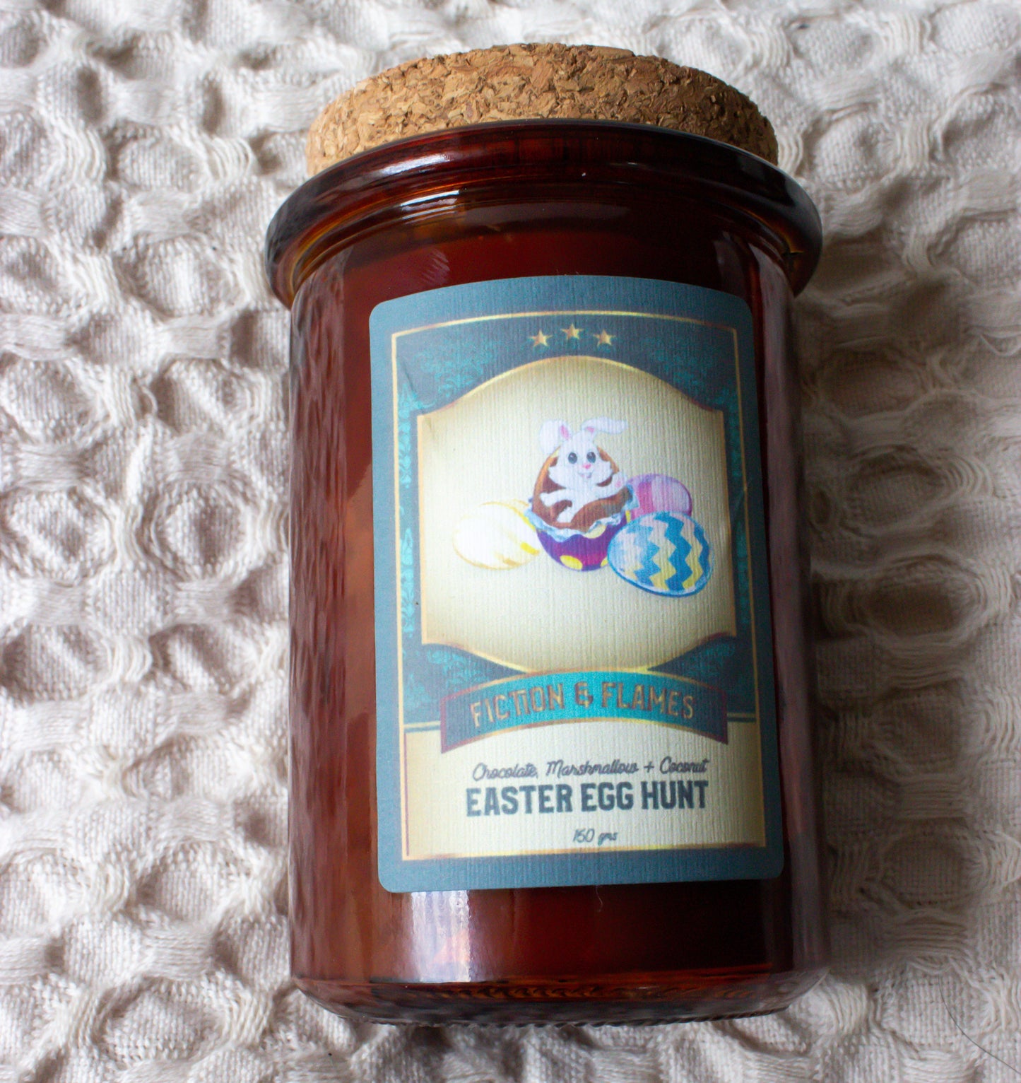 Easter Egg Hunt | Chocolate, Marshmallow & Coconut Scented Candle | Easter Candle | Reader Gift | Author Gift | Scented Soy Candle - Fiction and Flames 