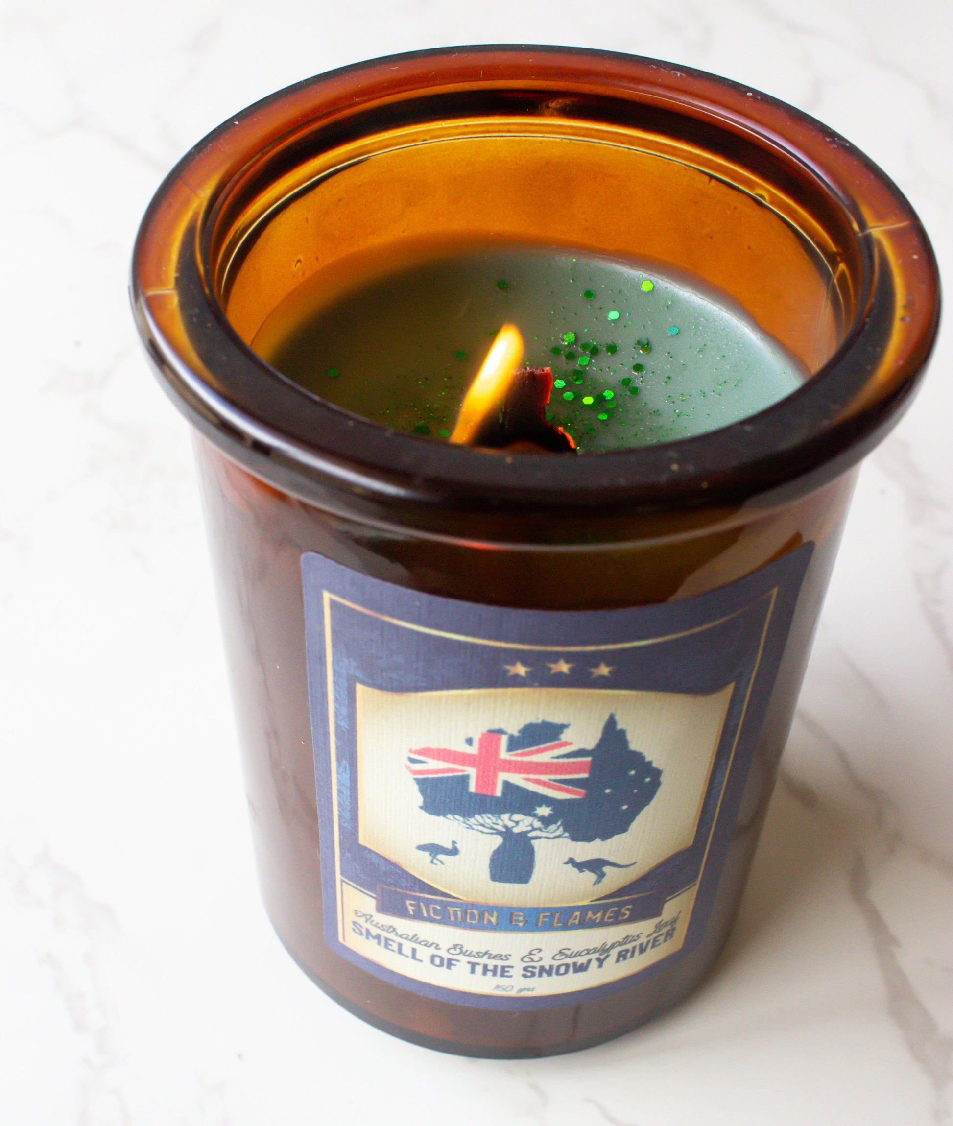 Smell of Snowy River | Australian Bushes + Eucalyptus | Bookish Candle | Scented Soy Candle | Reader Gift | Wood Wick - Fiction and Flames 