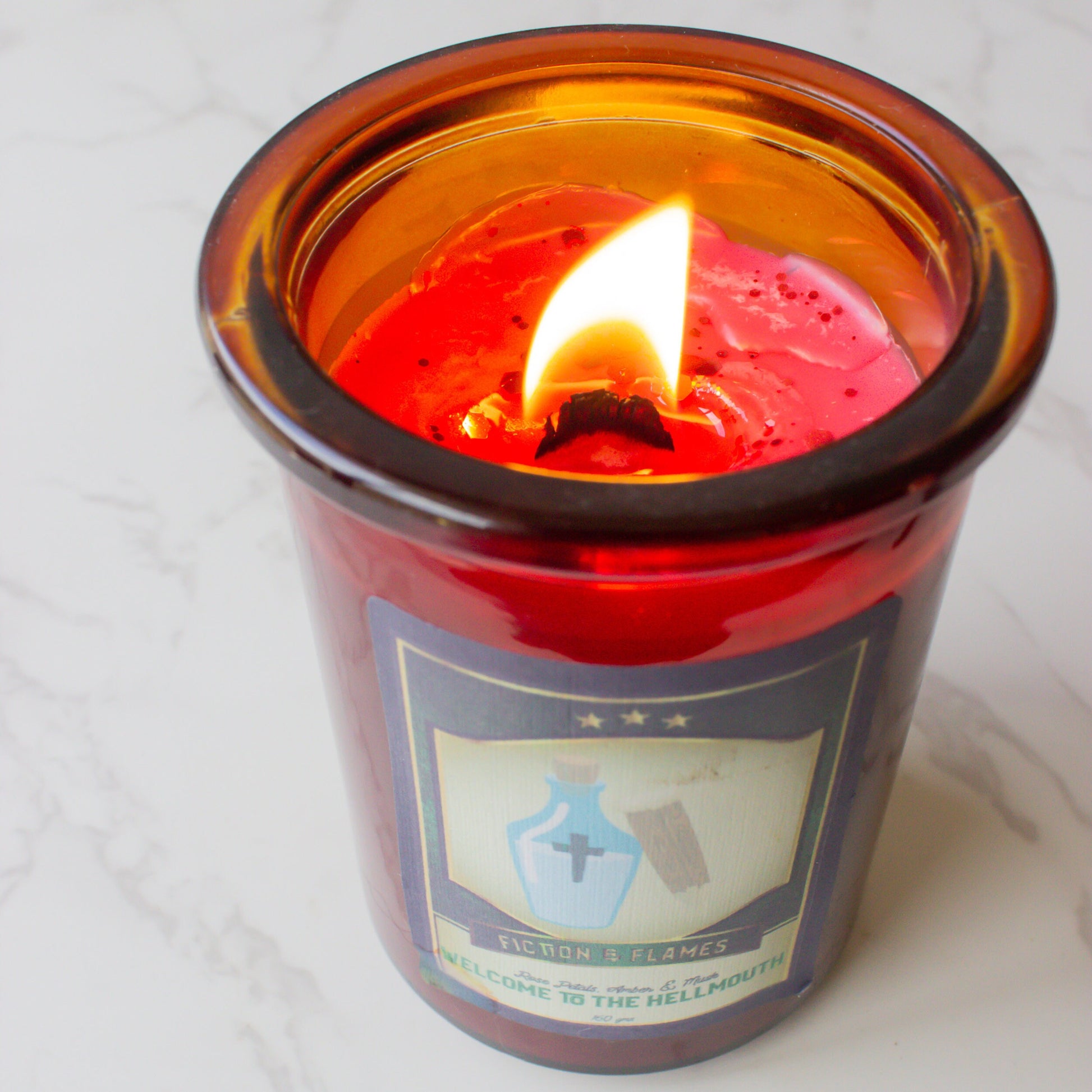 Welcome to the Hellmouth | Red Apple, Pomegranate & Vanilla Rum | Soy Candle | Reader Gift | Writer Gift | Buffy Inspired | Halloween Candle