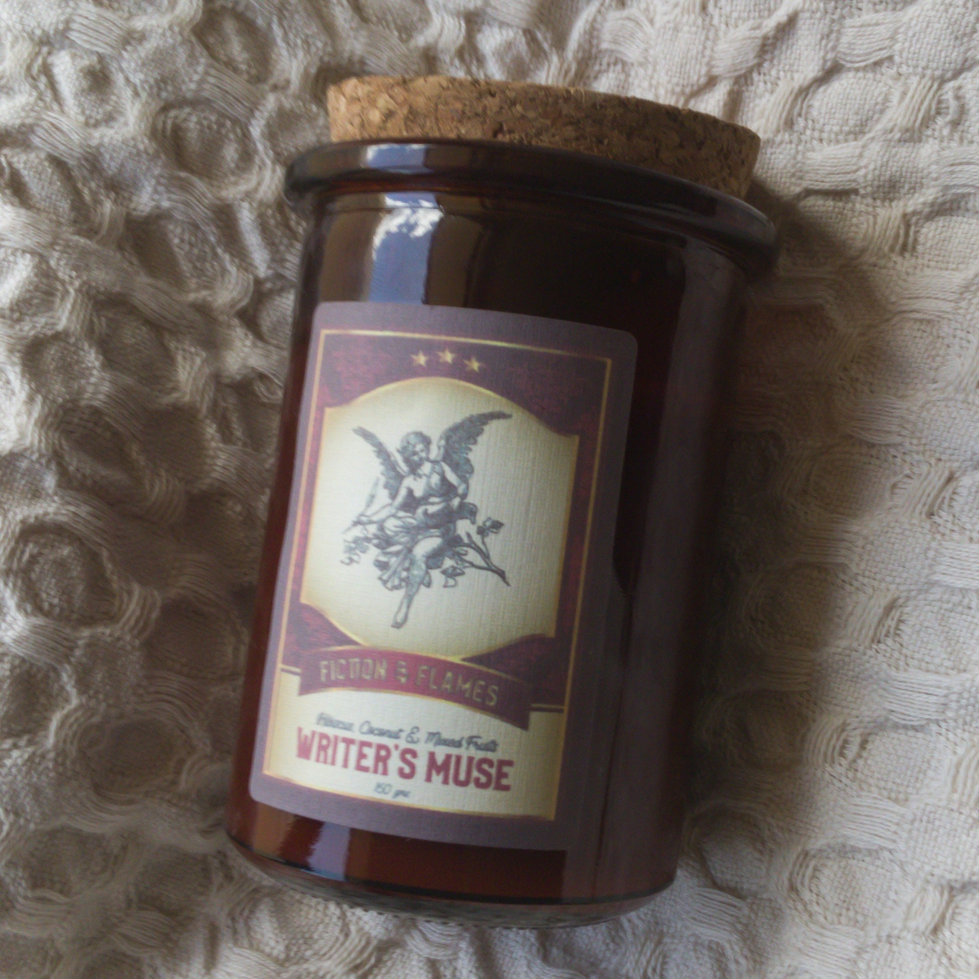 Writer's Muse | Hibiscus, Coconut & Mixed Fruit | Bookish Candle | Reader Gift | Author Gift | Scented Soy Candle | Hand Poured Candle