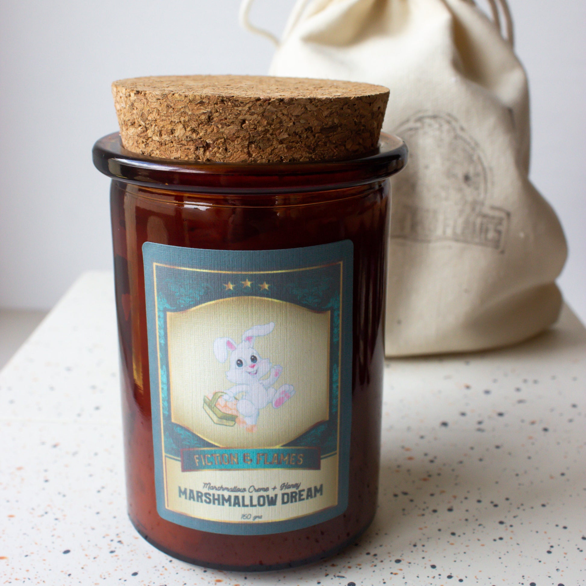 Marshmallow Dream | Marshmallow & Honey Scented Candle | Easter Candle | Reader Gift | Author Gift | Scented Soy Candle | Holiday Gift - Fiction and Flames 