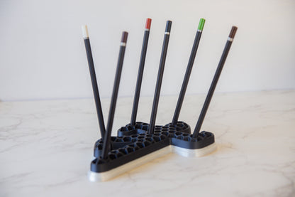 Chalk Outline Pen Holder - Unique Crime Scene Desk Organiser - 3D Printed PLA - Black and White Options Available - Fiction and Flames 