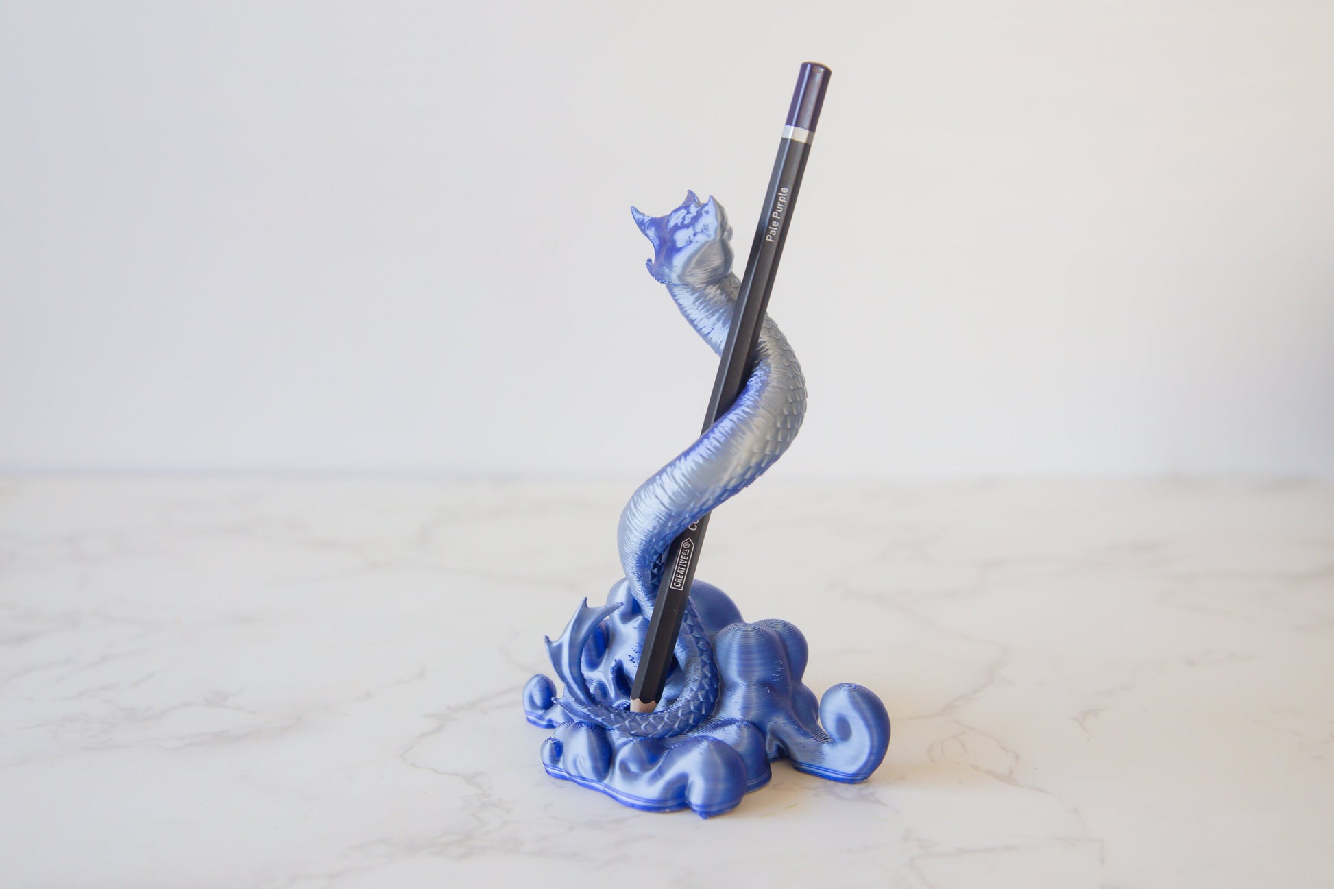 Dragon Pen Holder - Enchanting Desk Organiser - 3D Printed PLA - Multiple Colours Available - Fiction and Flames 