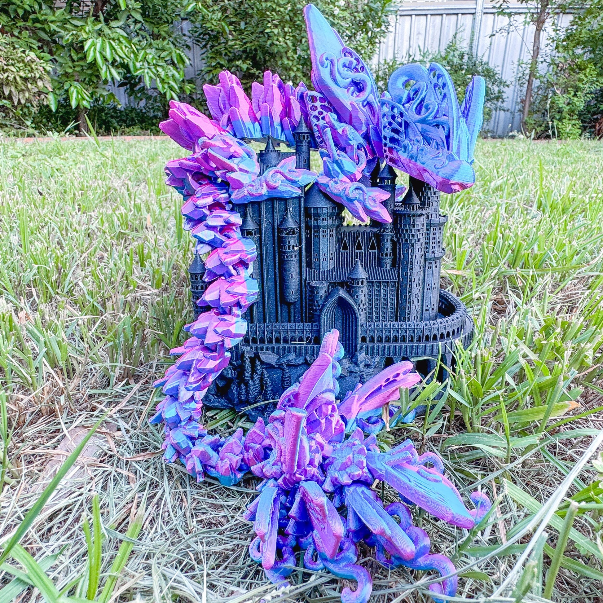 Articulated Butterfly Dragon | Fantasy Dragon Model | 3d Printed Dragon | Desk Fidget Toy - Fiction and Flames 