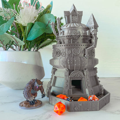 Artificer Dice Tower with dice tray | Tabletop Gaming | RPG Dice Roller