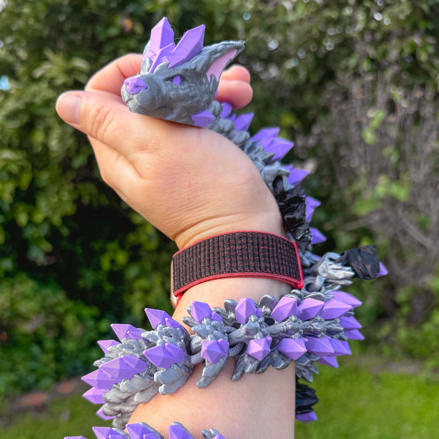 Articulated Wolf Dragon | Fantasy Dragon Model | 3d Printed Dragon | Desk Fidget Toy - Fiction and Flames 