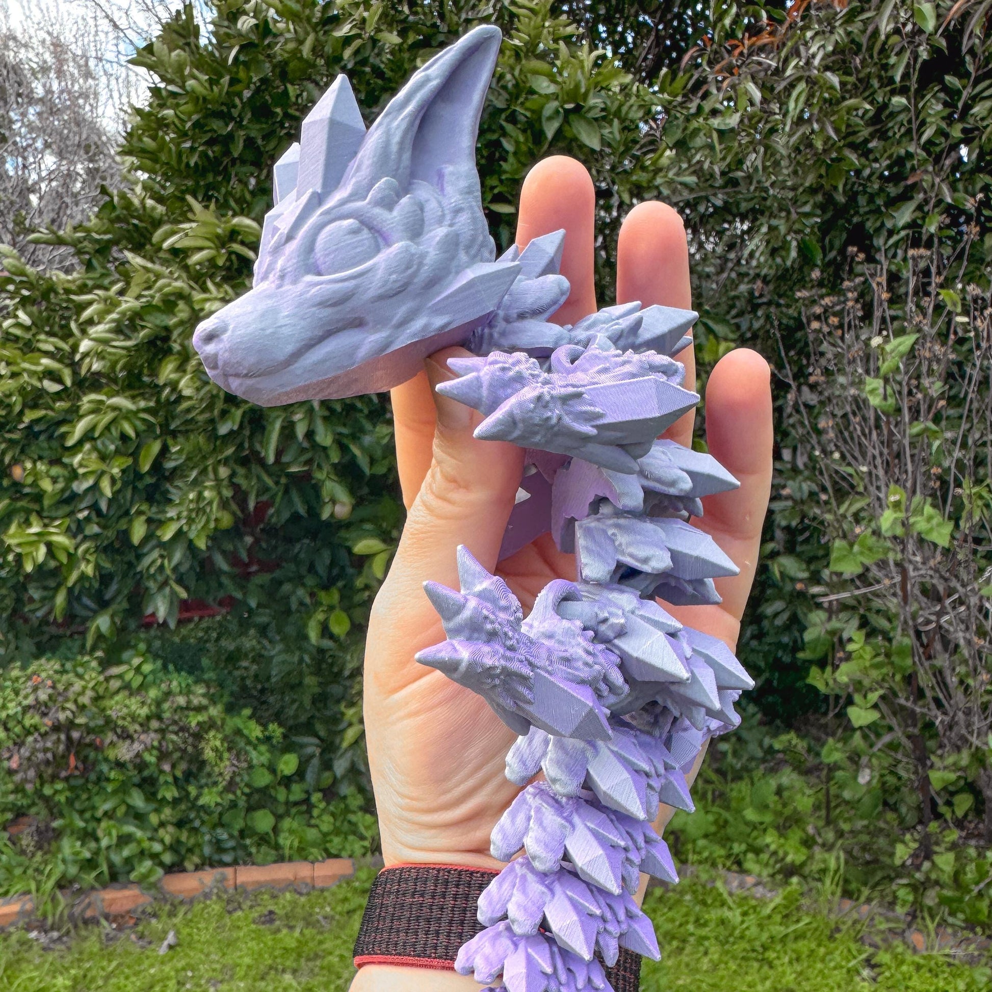 Baby Articulated Wolf Dragon | Fantasy Dragon Model | 3d Printed Dragon | Desk Fidget Toy - Fiction and Flames 