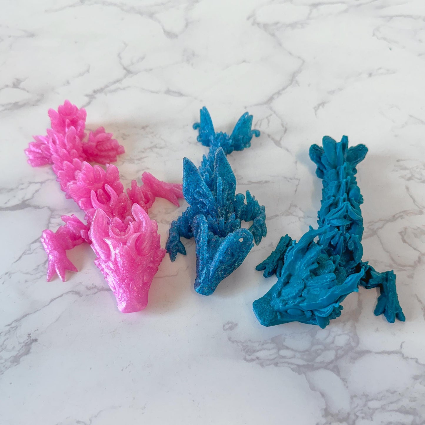 Articulated Tadling Dragons - Fidget Dragon - Fiction and Flames 