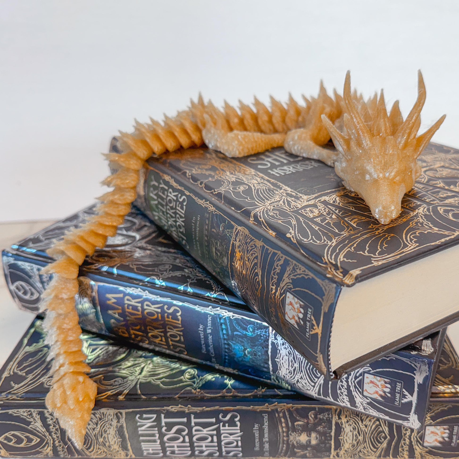 Articulated Furry Dragon | Fantasy Dragon Model | 3d Printed Dragon | Desk Fidget Toy - Fiction and Flames 