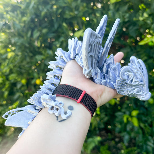 Articulated Baby Butterfly Dragon | Fantasy Dragon Model | 3d Printed Dragon | Desk Fidget Toy - Fiction and Flames 