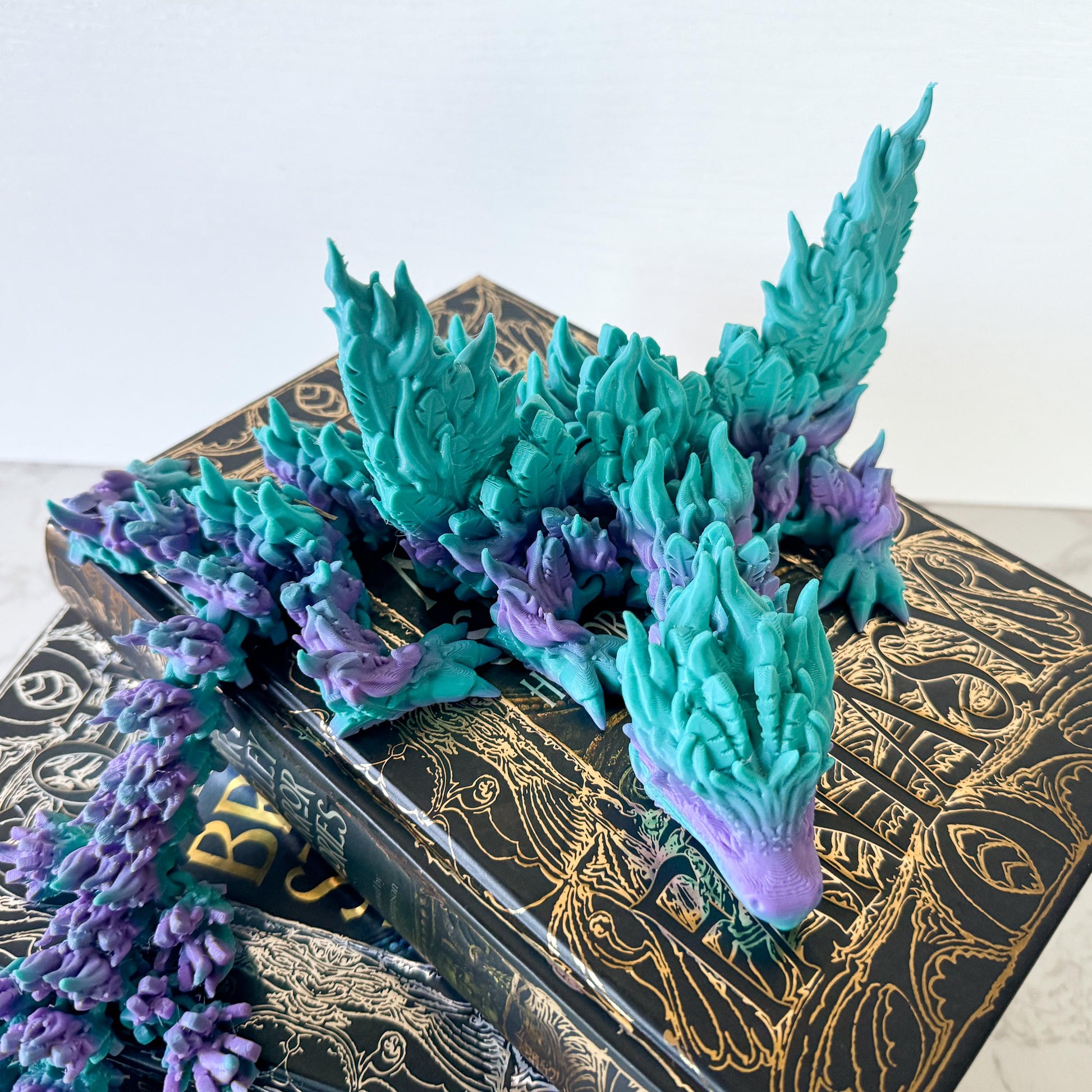 Articulated Phoenix Dragon | 3D Printed Dragon | Flame-Inspired Dragon | Fantasy Dragon Model | 3d Printed Dragon | Desk Fidget Toy - Fiction and Flames 