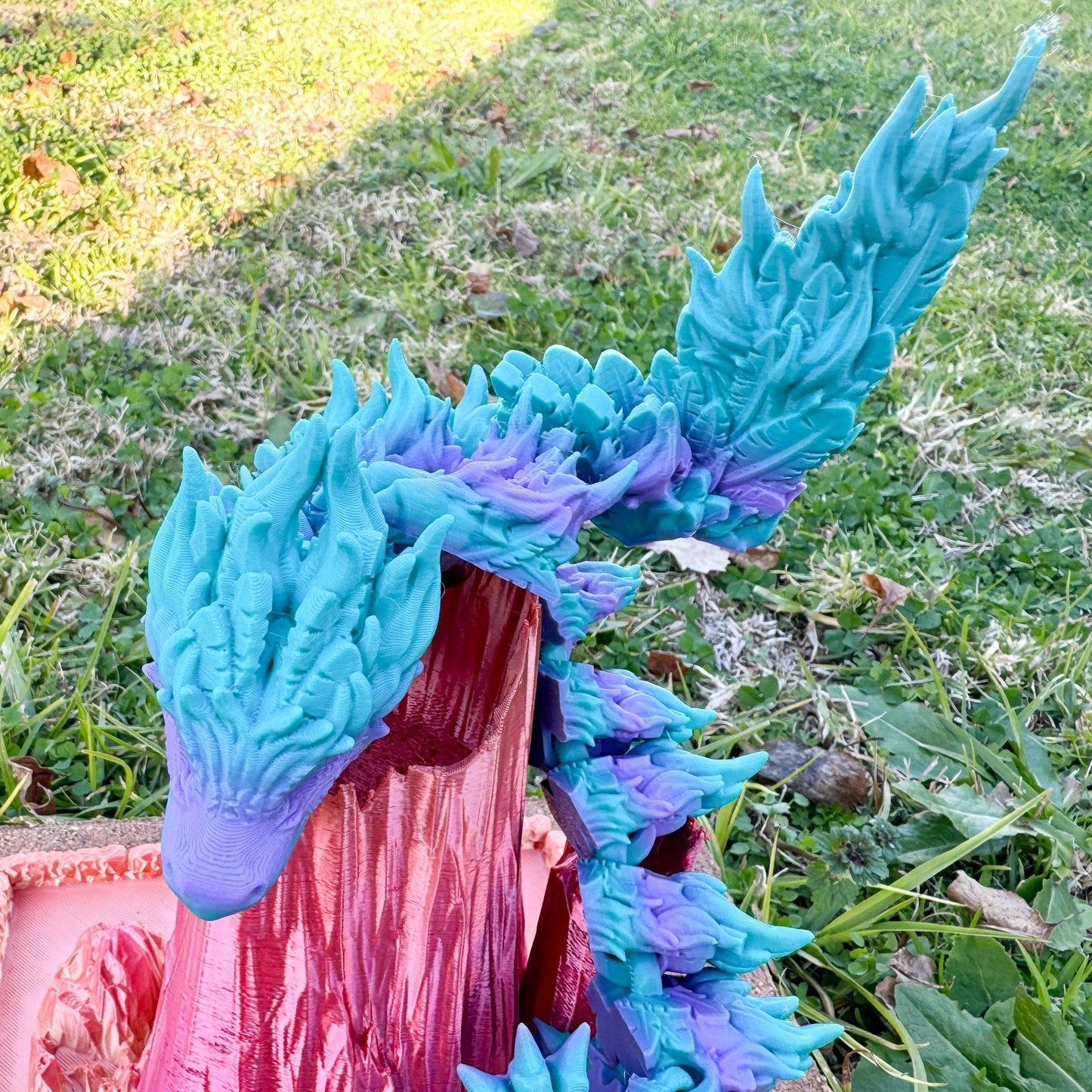 Articulated Phoenix Dragon | 3D Printed Dragon | Flame-Inspired Dragon | Fantasy Dragon Model | 3d Printed Dragon | Desk Fidget Toy - Fiction and Flames 