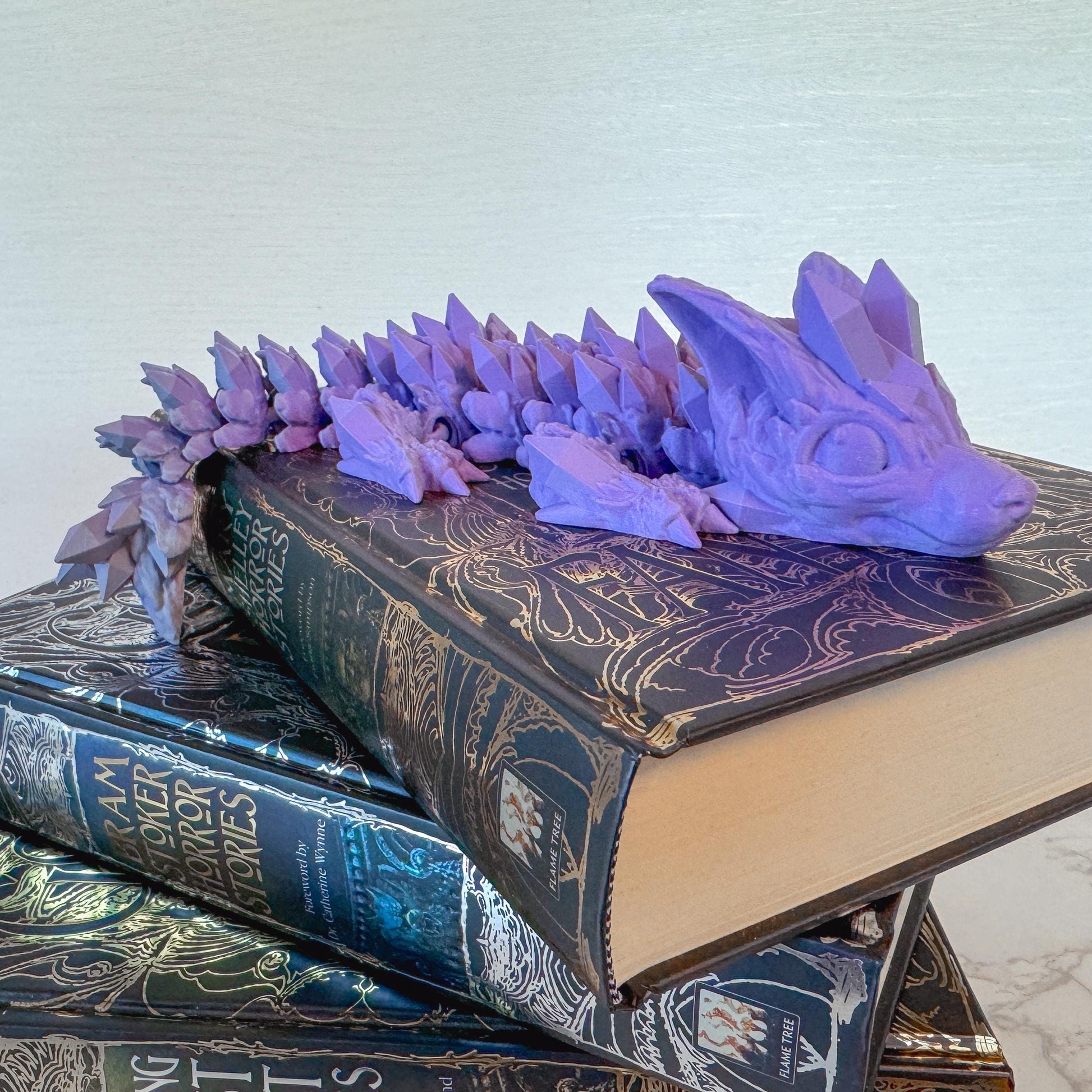 Baby Articulated Wolf Dragon | Fantasy Dragon Model | 3d Printed Dragon | Desk Fidget Toy - Fiction and Flames 