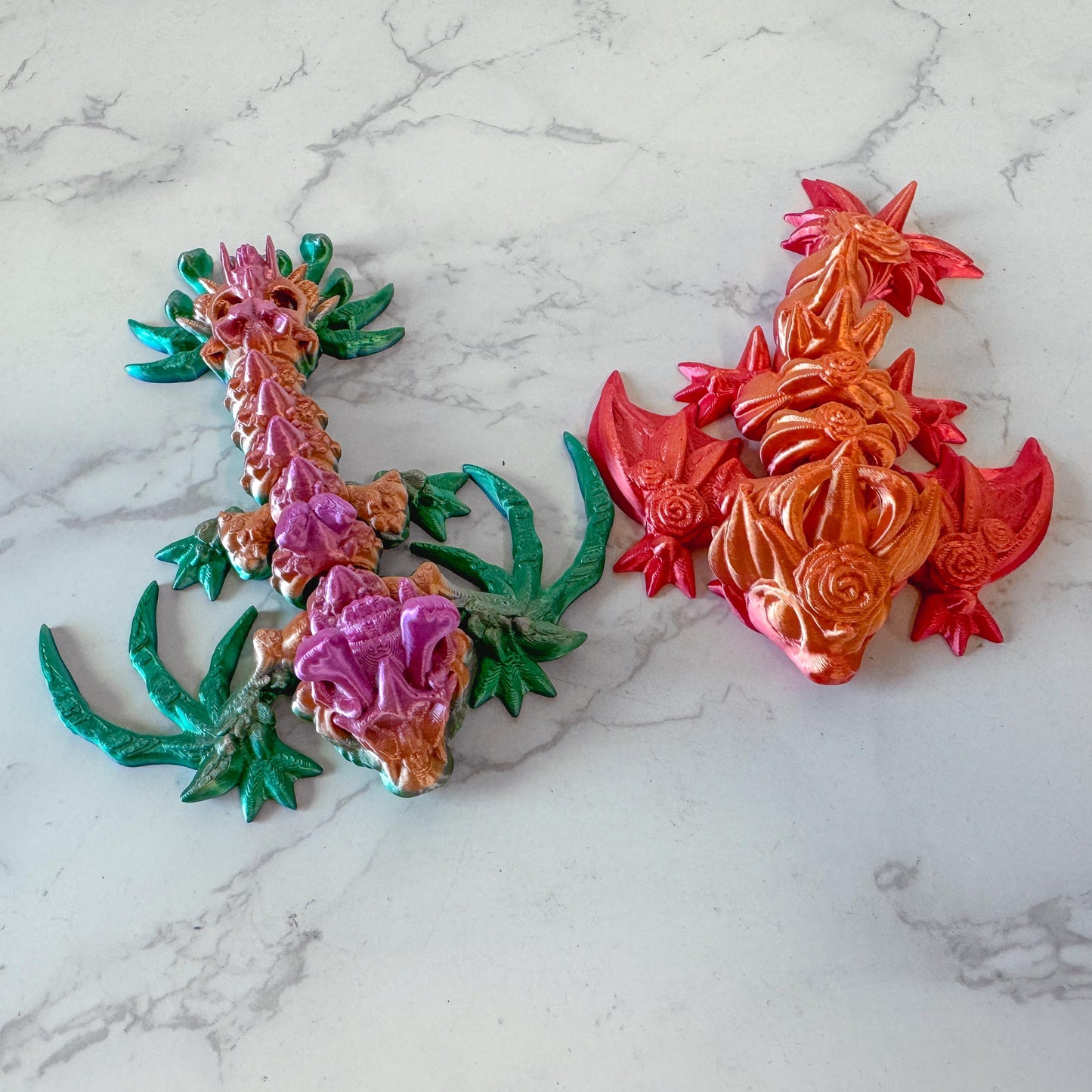 Tiny Dragons - Choose from Rose Dragon, Hollow Dragon, Lunar Dragon, Butterfly Dragon or Winter Dragon | Articulated Dragon | Fidget Toy - Fiction and Flames 