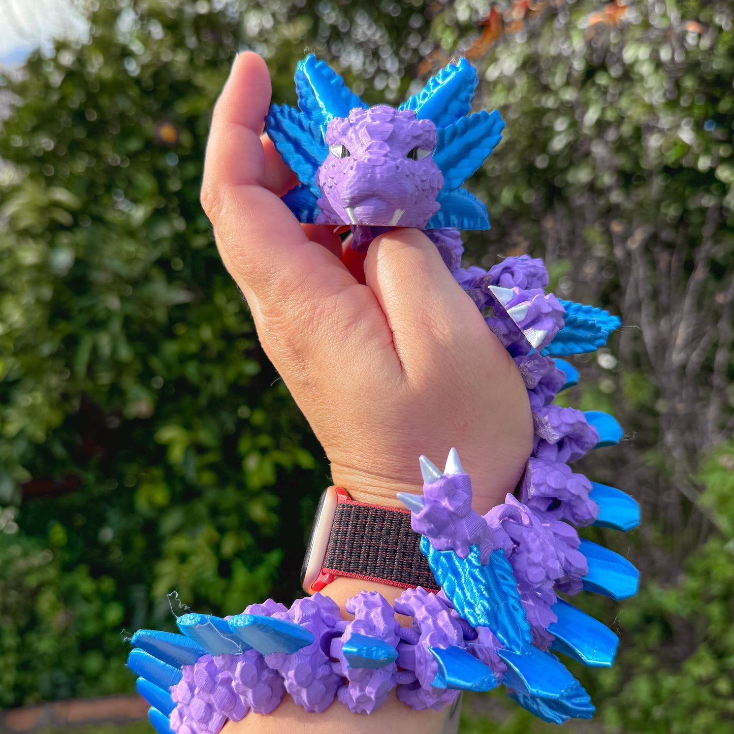 Articulated Axolotl Dragon | Fantasy Dragon Model | 3d Printed Dragon | Desk Fidget Toy - Fiction and Flames 