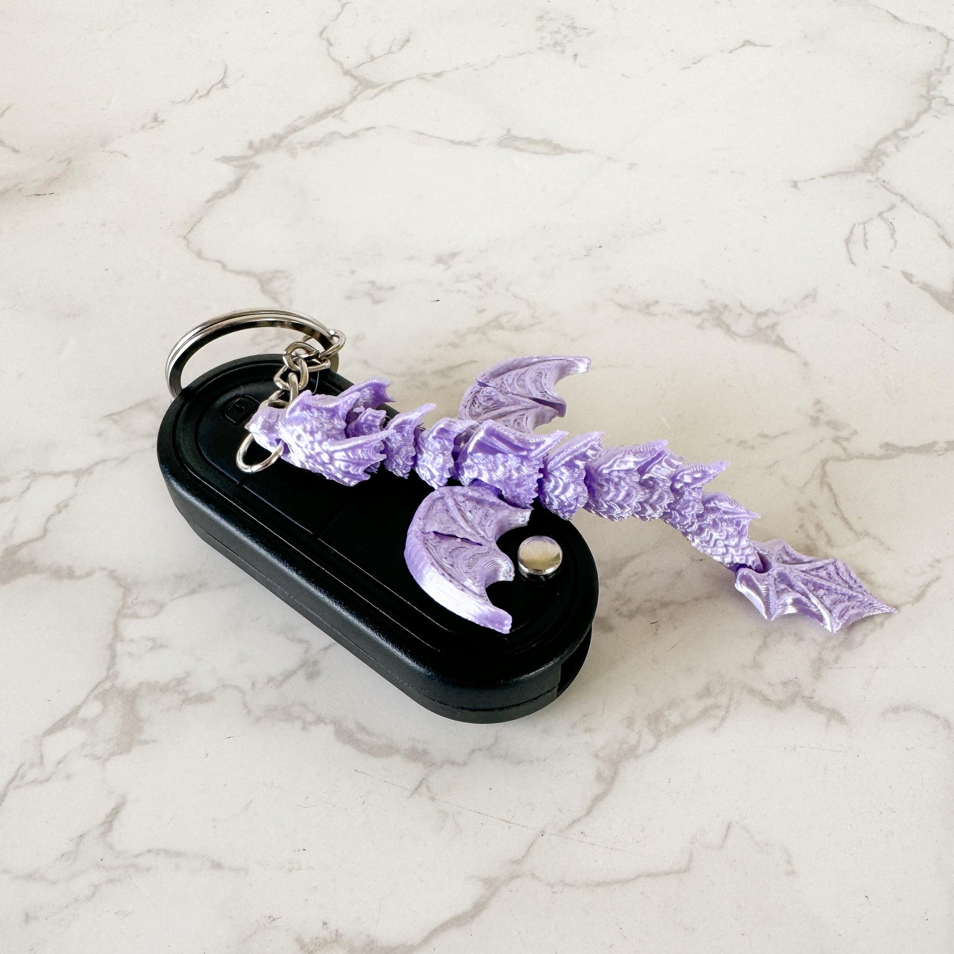 Articulated Sea Dragon Keyring - Fidget Dragon - Fiction and Flames 