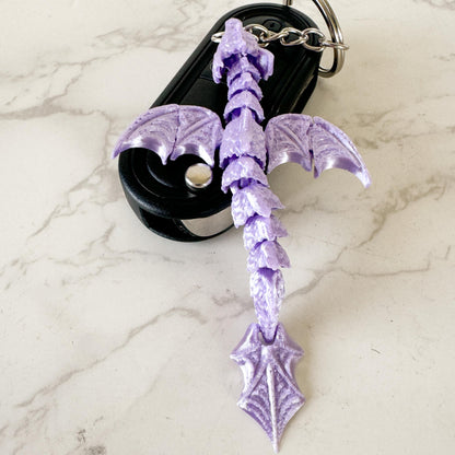 Articulated Sea Dragon Keyring - Fidget Dragon - Fiction and Flames 