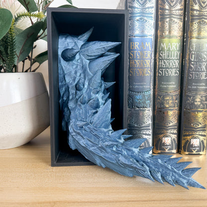 Dragon Head and Tail Book Nook | 3d printed | dragon book nook