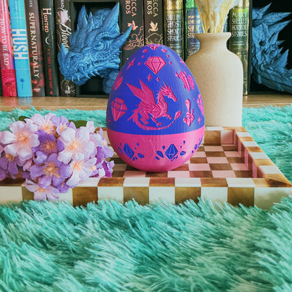 Magenta and purple Gemstone dragon egg