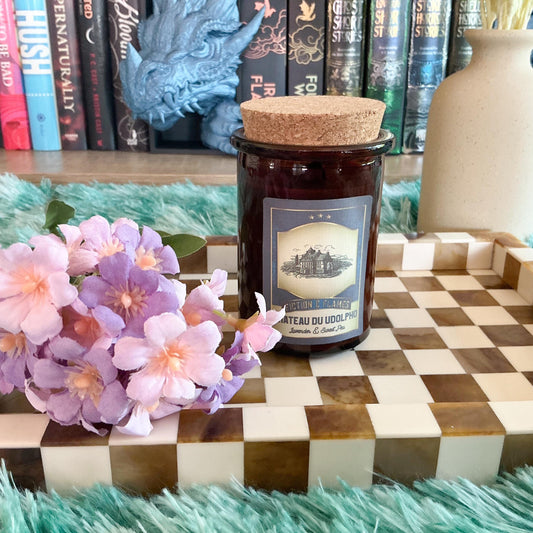 Château du Udolpho Soy Candle - Lavender & Sweet Pea | Hand-Poured Candle | Inspired by Anne Radcliffe's “The Mysteries of Udolpho”