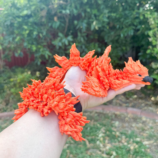 Articulated Phoenix Dragon | 3D Printed Dragon | Flame-Inspired Dragon | Fantasy Dragon Model | 3d Printed Dragon | Desk Fidget Toy