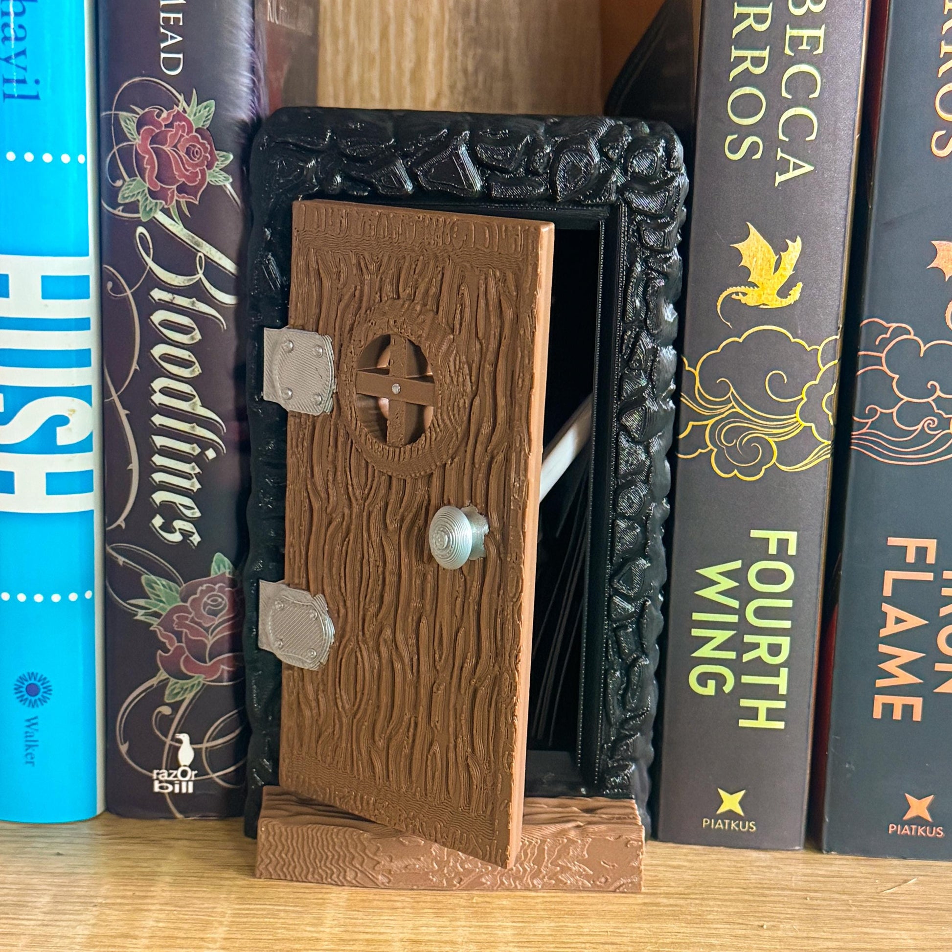 Fairy Door Book Nook with Hidden Storage – Fantasy Bookshelf Insert | 3d printed | fantasy book nook | Bookish decor