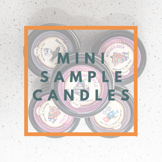 Mini Sample 2oz Tin Candles | Hand poured soy candles | Variety of fragrances | Single, 5 pack or 10 pack of candles