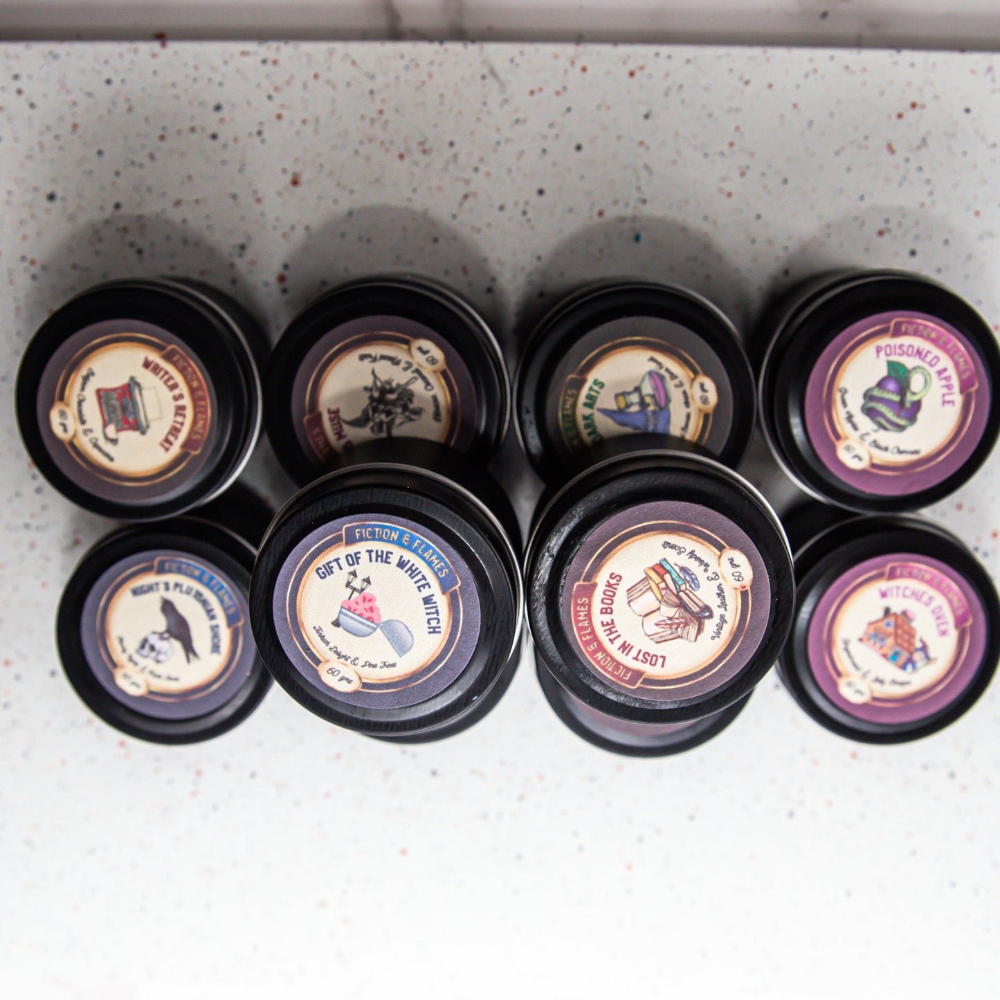 Mini Sample 2oz Tin Candles | Hand poured soy candles | Variety of fragrances | Single, 5 pack or 10 pack of candles