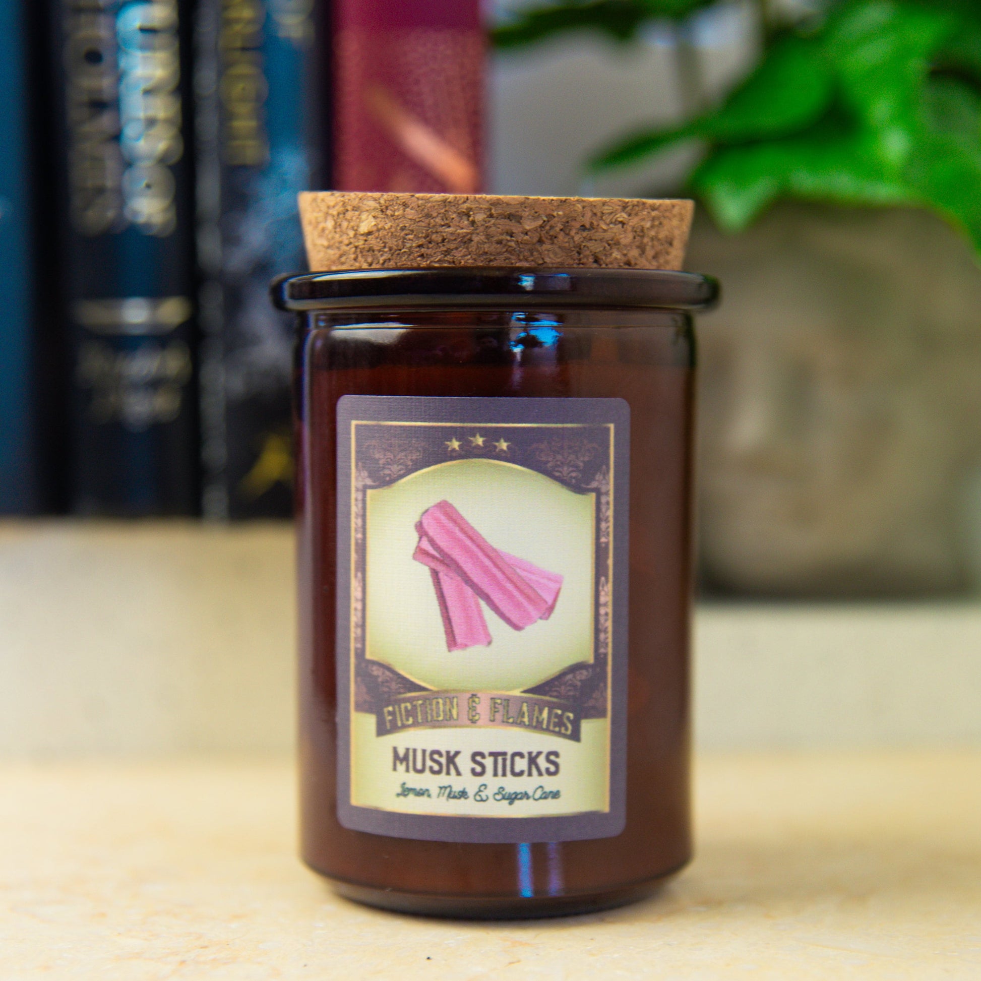 Musk Sticks Scented Candle | Candy Fragrance Candle | Sweet Treat | Birthday Gift | Aromatherapy Candle | Book Lover's Gift