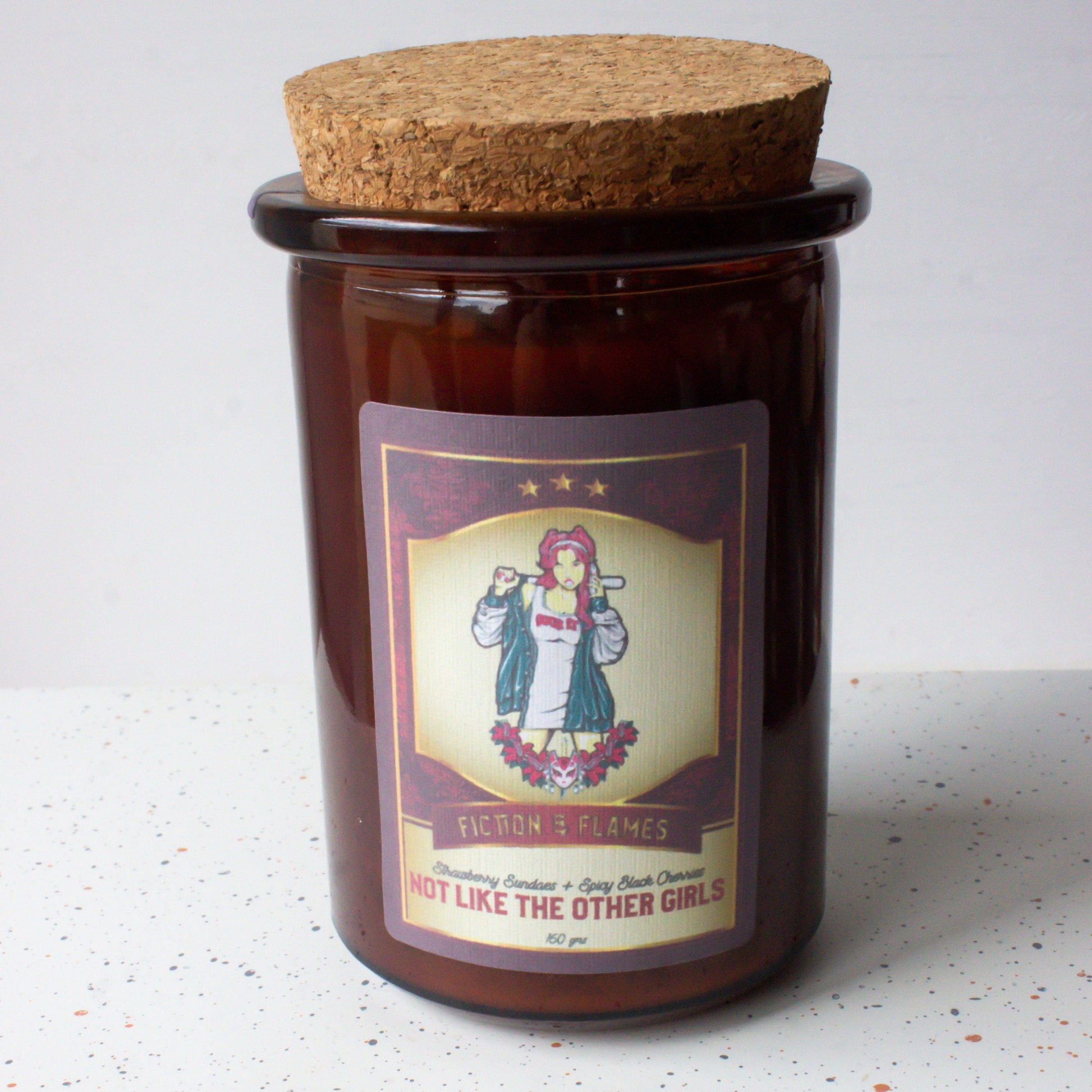 Not Like the other Girls | Strawberry Sundae & Spicy Black Cherry | Scented Candle | Book Lover Gift | Reader Gift | Bookish Candle