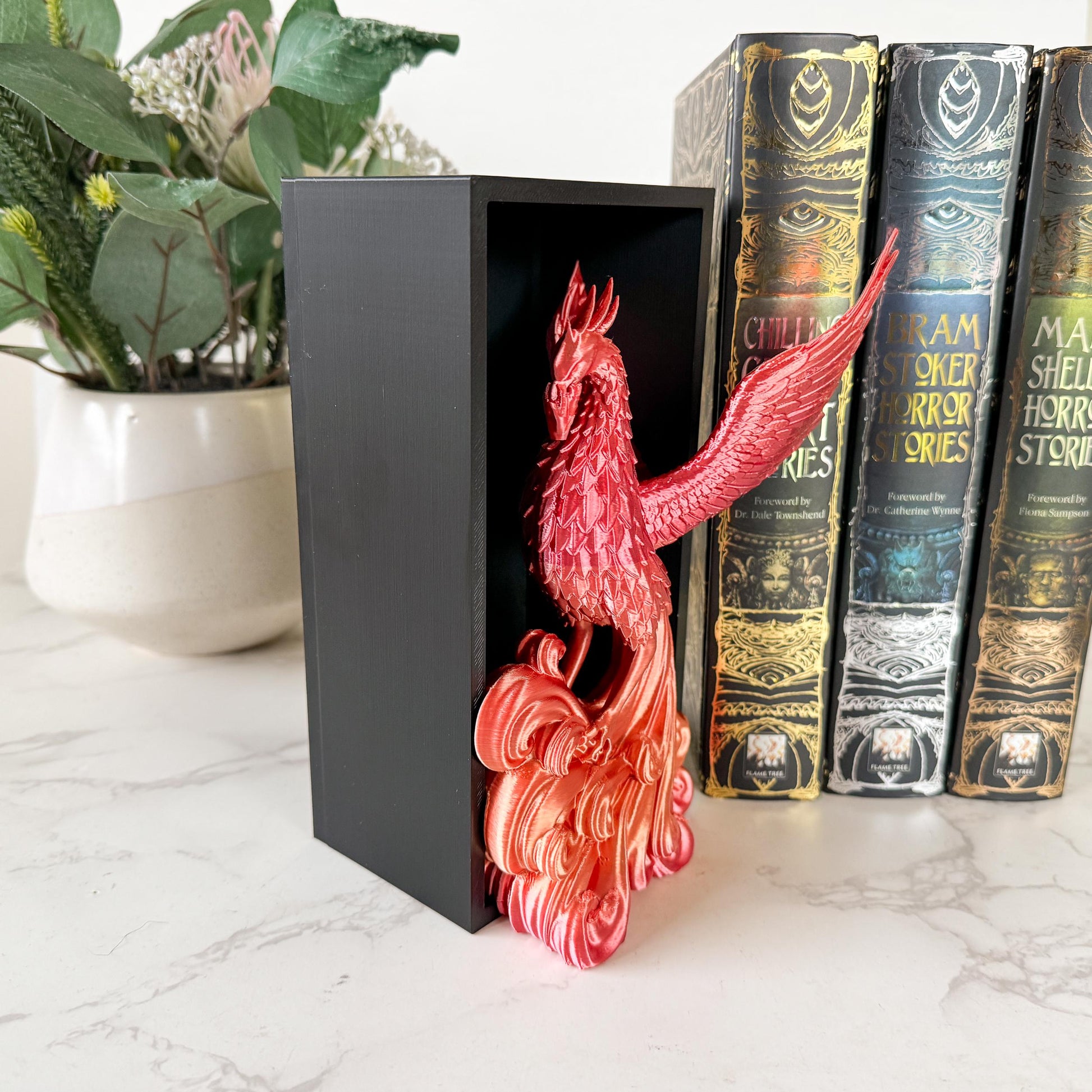 Phoenix Rising Book Nook | 3d printed | book nook | wizard house inspired