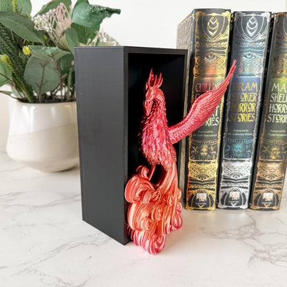 Phoenix Rising Book Nook | 3d printed | book nook | wizard house inspired