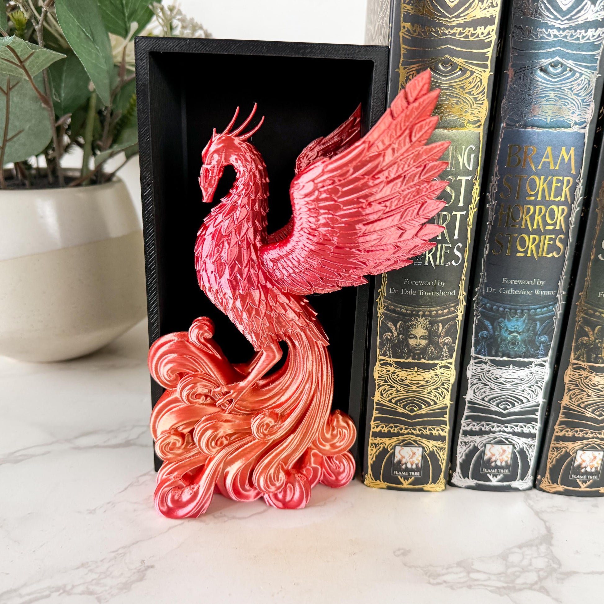 Phoenix Rising Book Nook | 3d printed | book nook | wizard house inspired