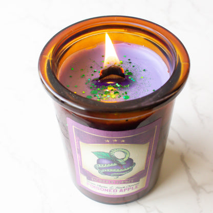 Poisoned Apple | Green Apple + Black Cherry | Bookish Candle | Scented | Snow White Inspired | Book Lover Candle | Fairy Tale Inspired