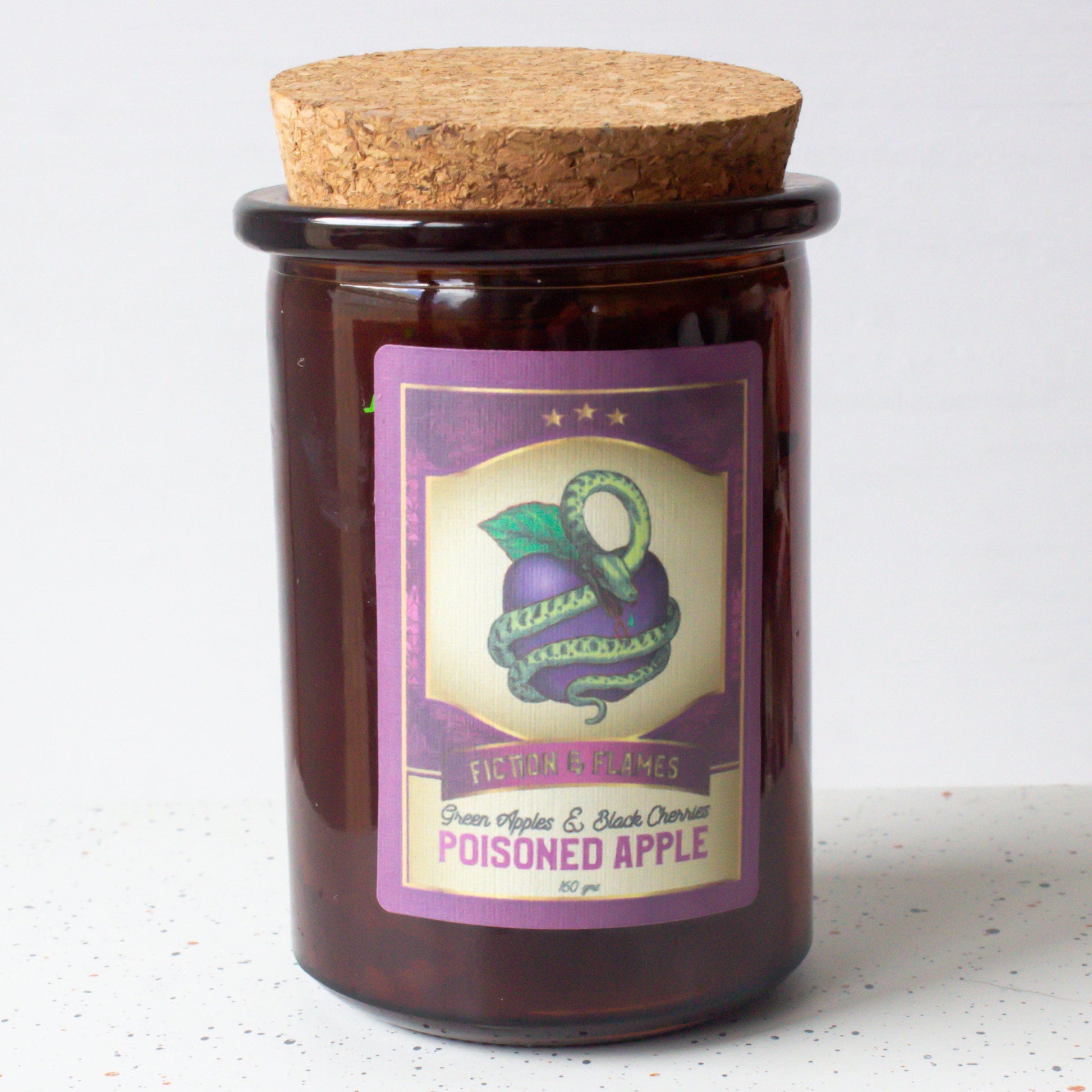 Poisoned Apple | Green Apple + Black Cherry | Bookish Candle | Scented | Snow White Inspired | Book Lover Candle | Fairy Tale Inspired