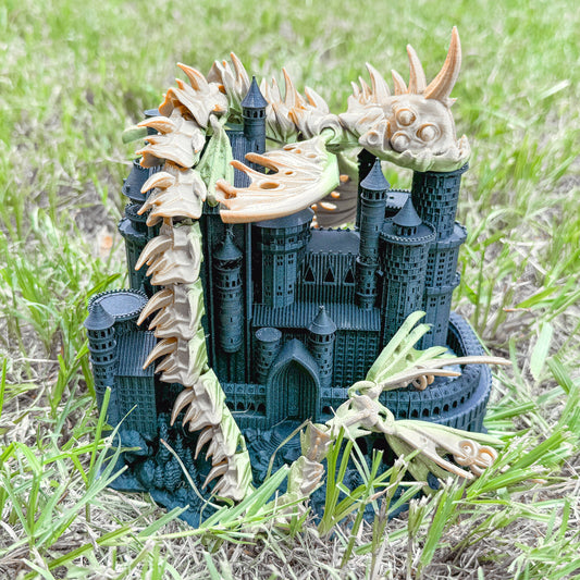 Punk Abyss Dragon | Articulated 3D Printed Dragon | Edgy Design | Fantasy Dragon Model | 3d Printed Dragon | Desk Fidget Toy