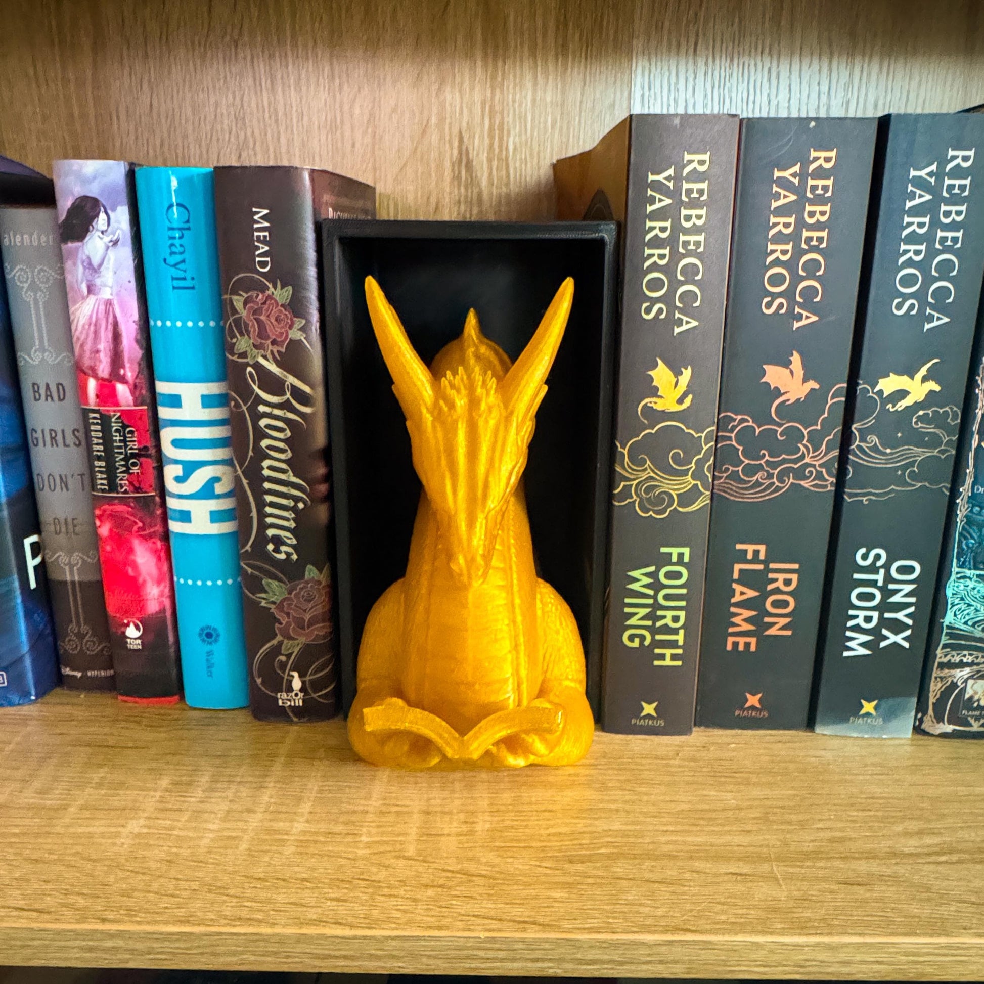 Reading dragon Book Nook | 3d printed | dragon book nook