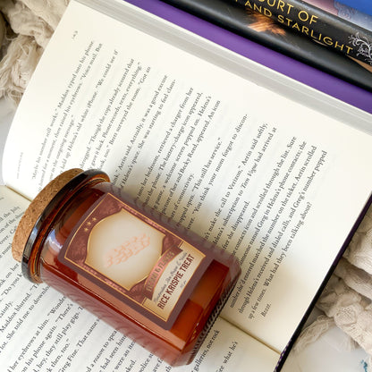 Rice Krispie Treat Scented Candle | Candy Fragrance Candle | Sweet Treat | Birthday Gift | Aromatherapy Candle | Book Lover's Gift