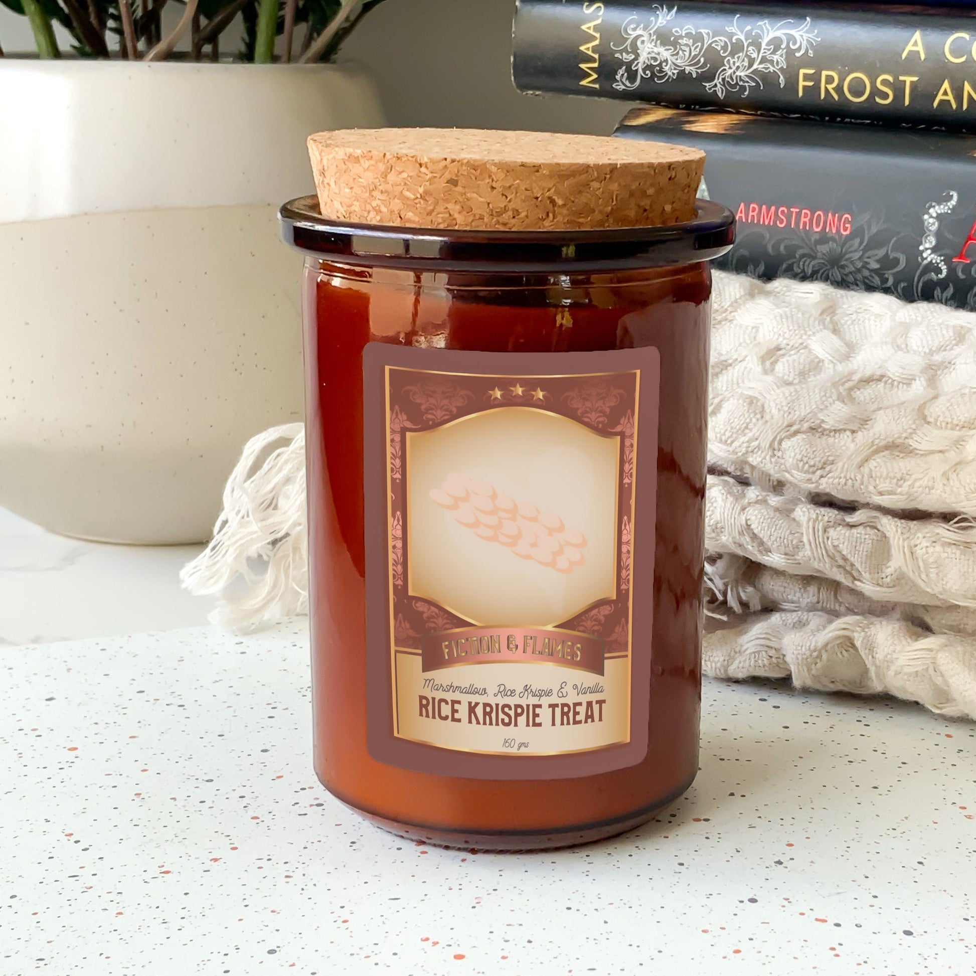 Rice Krispie Treat Scented Candle | Candy Fragrance Candle | Sweet Treat | Birthday Gift | Aromatherapy Candle | Book Lover's Gift