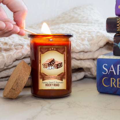 Rocky Road Scented Candle | Candy Fragrance Candle | Sweet Treat | Birthday Gift | Aromatherapy Candle | Book Lover's Gift