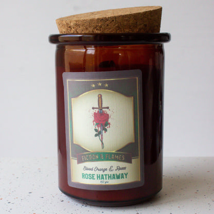 Rose Hathaway | Blood Orange & Roses | Soy Candle | Reader Gift | Writer Gift | Vampire Academy Inspired | Bookish Candle | TV Candle