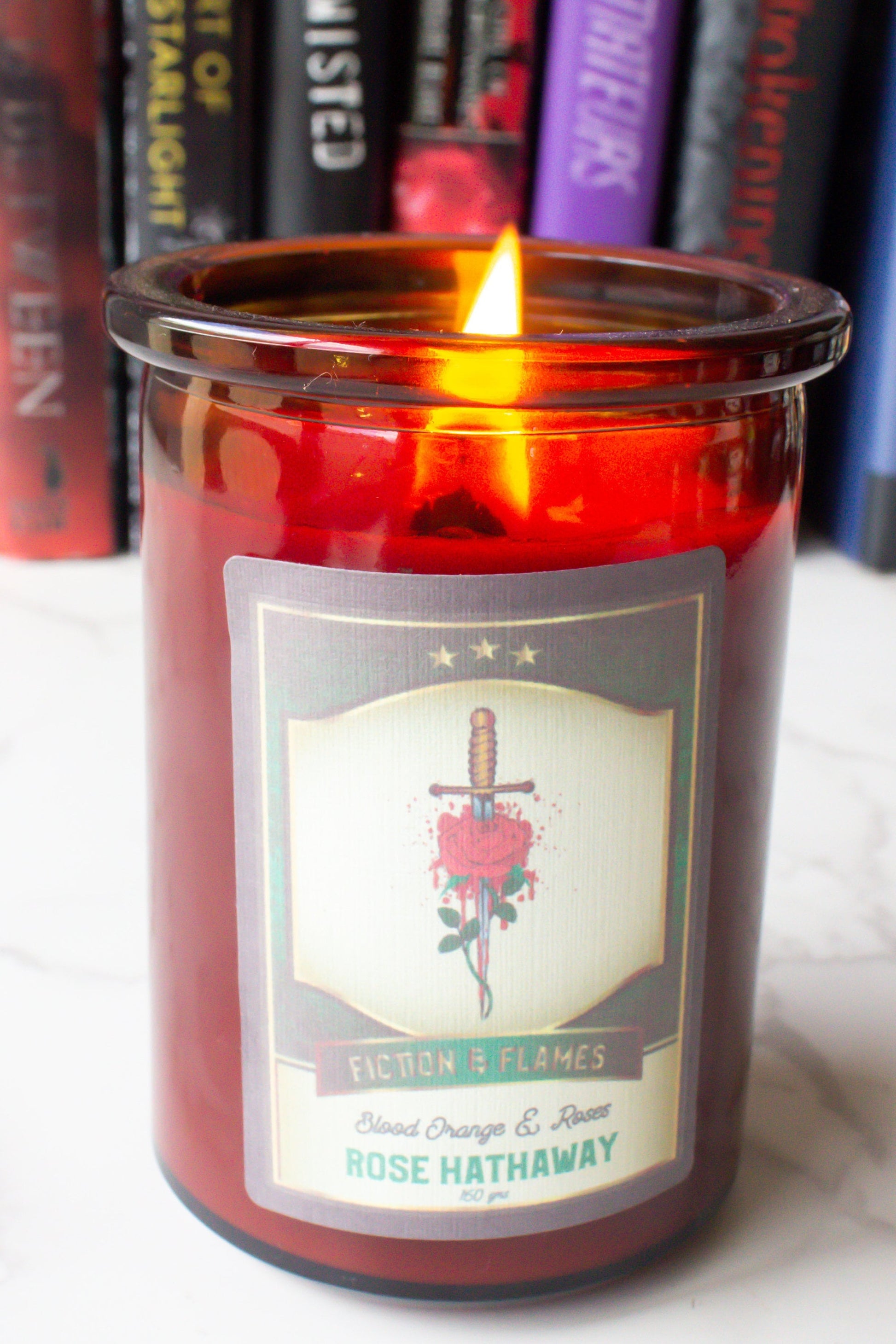Rose Hathaway | Blood Orange & Roses | Soy Candle | Reader Gift | Writer Gift | Vampire Academy Inspired | Bookish Candle | TV Candle