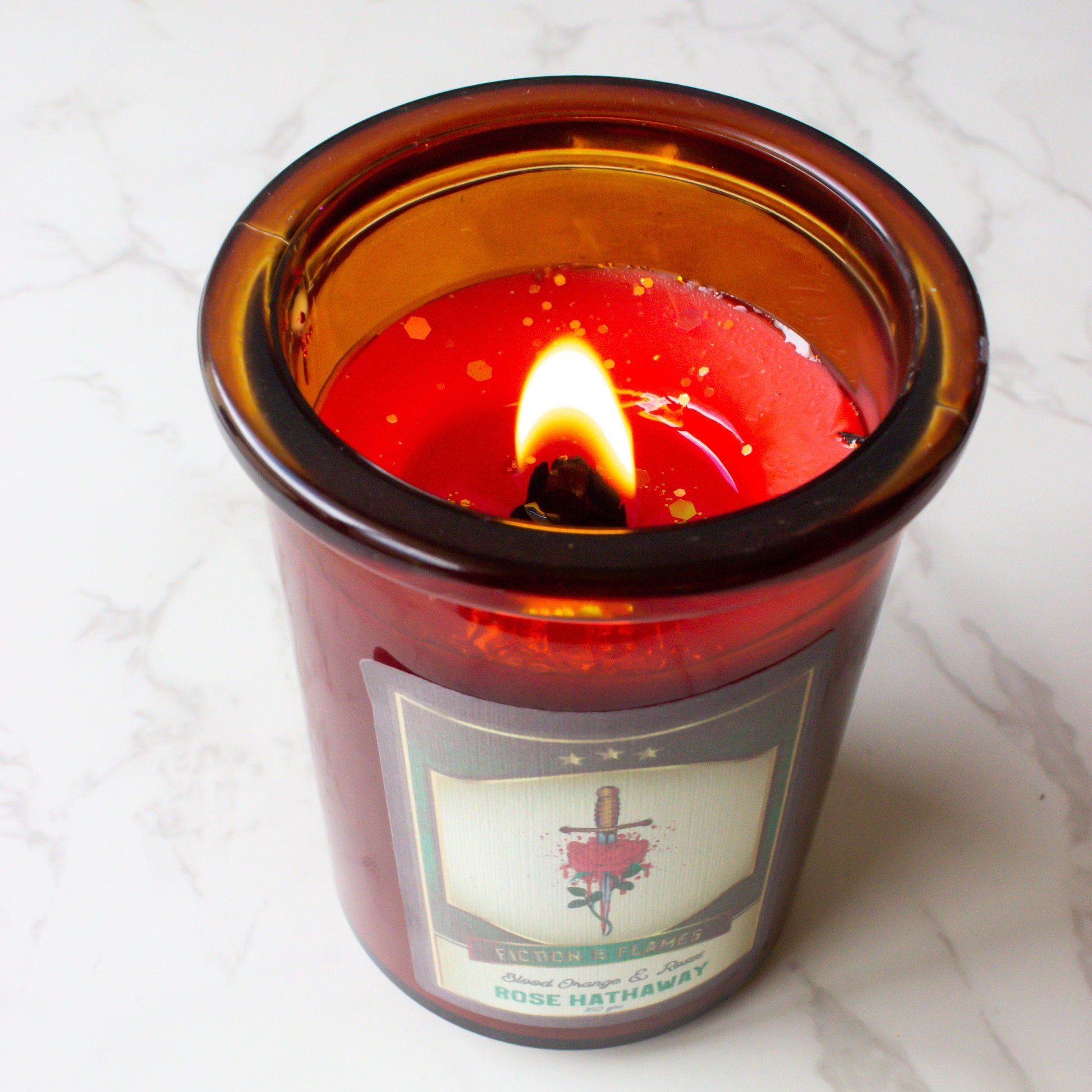 Rose Hathaway | Blood Orange & Roses | Soy Candle | Reader Gift | Writer Gift | Vampire Academy Inspired | Bookish Candle | TV Candle