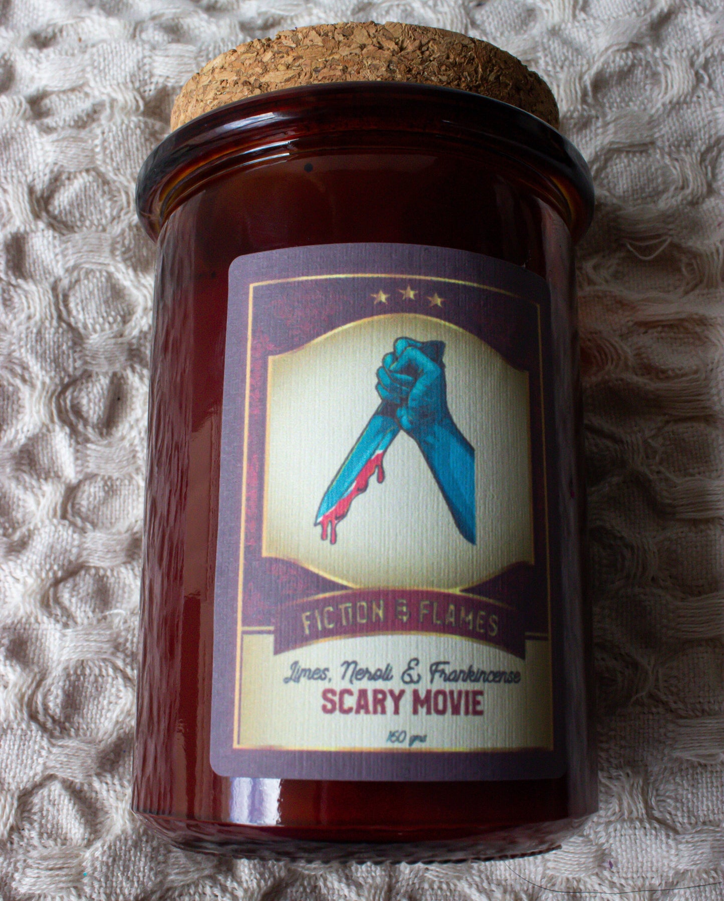 Scary Movie | Limes, Neroli + Frankincense | Scented Candle | Book Lover Gift | Reader Gift | Bookish Candle | Horror movie inspired candle