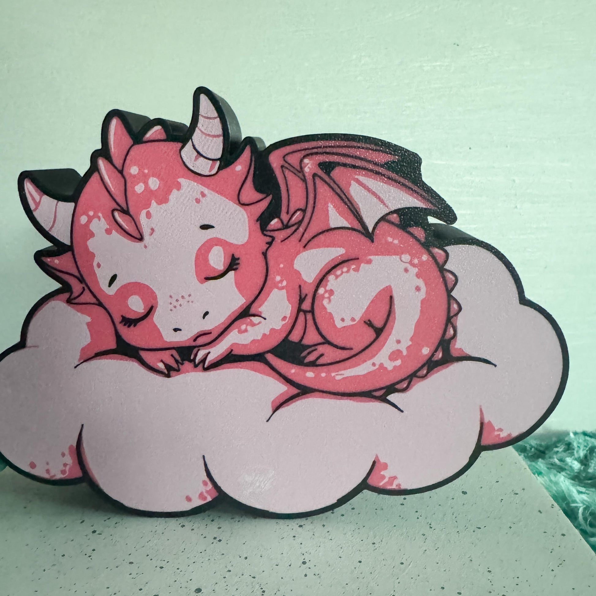 Sleeping Dragon Light Box – RGB LED Fantasy Night Light | 3D Printed LED Lamp | Dragon Decor | Gift for Fantasy Lovers