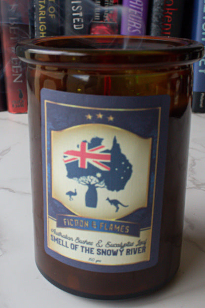 Smell of Snowy River | Australian Bushes + Eucalyptus | Bookish Candle | Scented Soy Candle | Reader Gift | Wood Wick