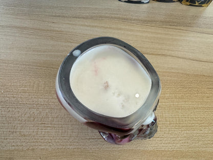 Spooky Halloween Skull Candle Jars | Halloween Fragrances | Wooden Wick | Ceramic Orange Pumpkin Jars