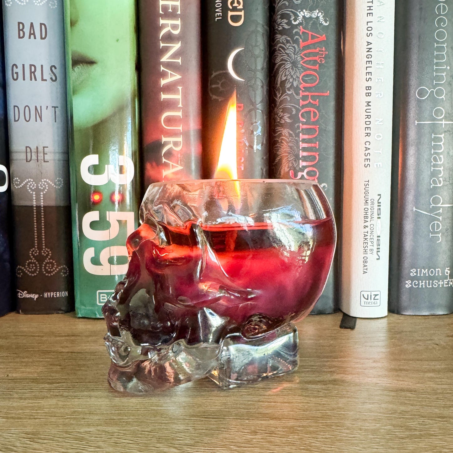 Spooky Halloween Skull Candle Jars | Halloween Fragrances | Wooden Wick | Ceramic Orange Pumpkin Jars